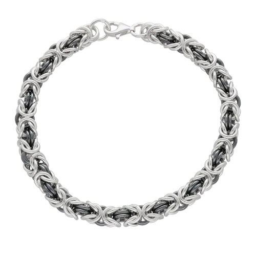 Bransoletka  splot królewski bizantyjski - 6.5 mm