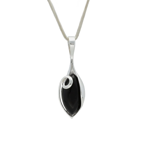 Wisiorek z onyksem srebro