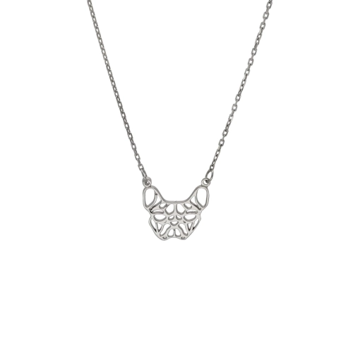 Naszyjnik celebrytka pies orgiami buldog francuski