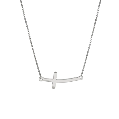Naszyjnik celebrytka krzyżyk poprzeczny