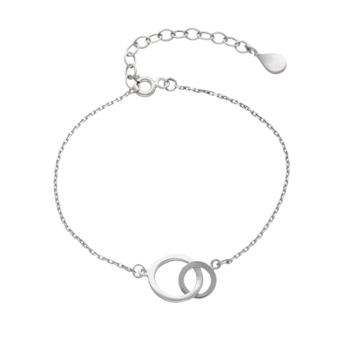 Bransoletka celebrytka karma srebro rodowane