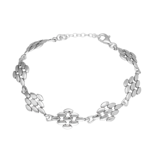 Bransoletka gładka klasyczna srebro